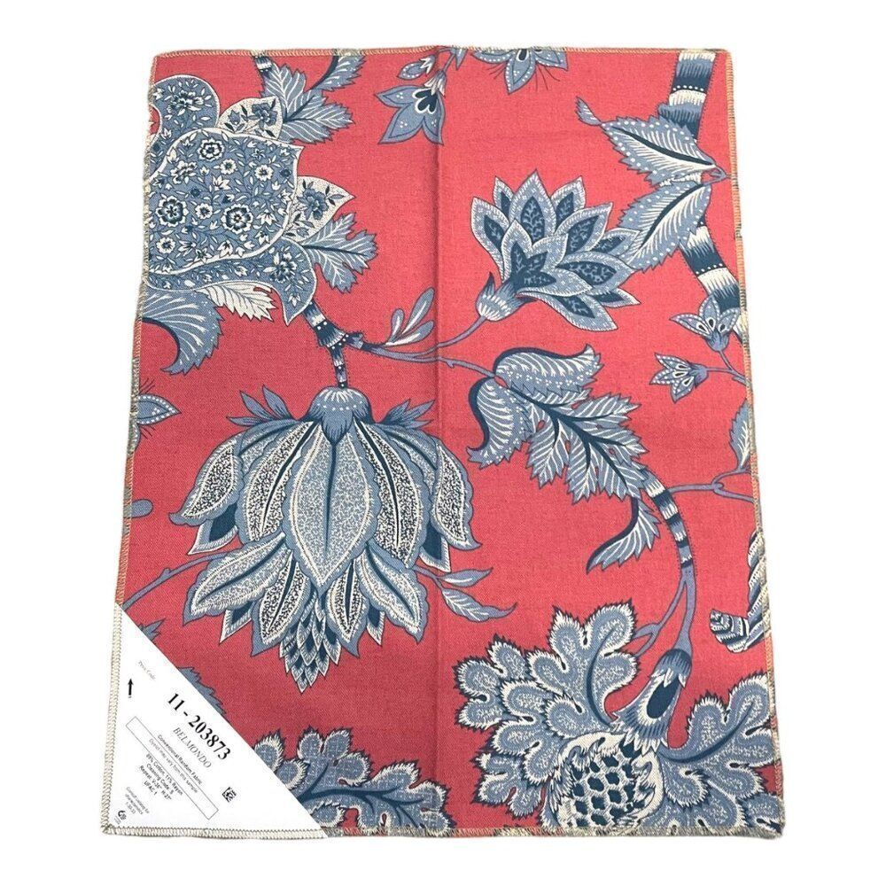 Set Of 4 Floral Indoor Outdoor Kaufman Fabric Samples Crafts Quilting Pillows - Picture 12 of 16